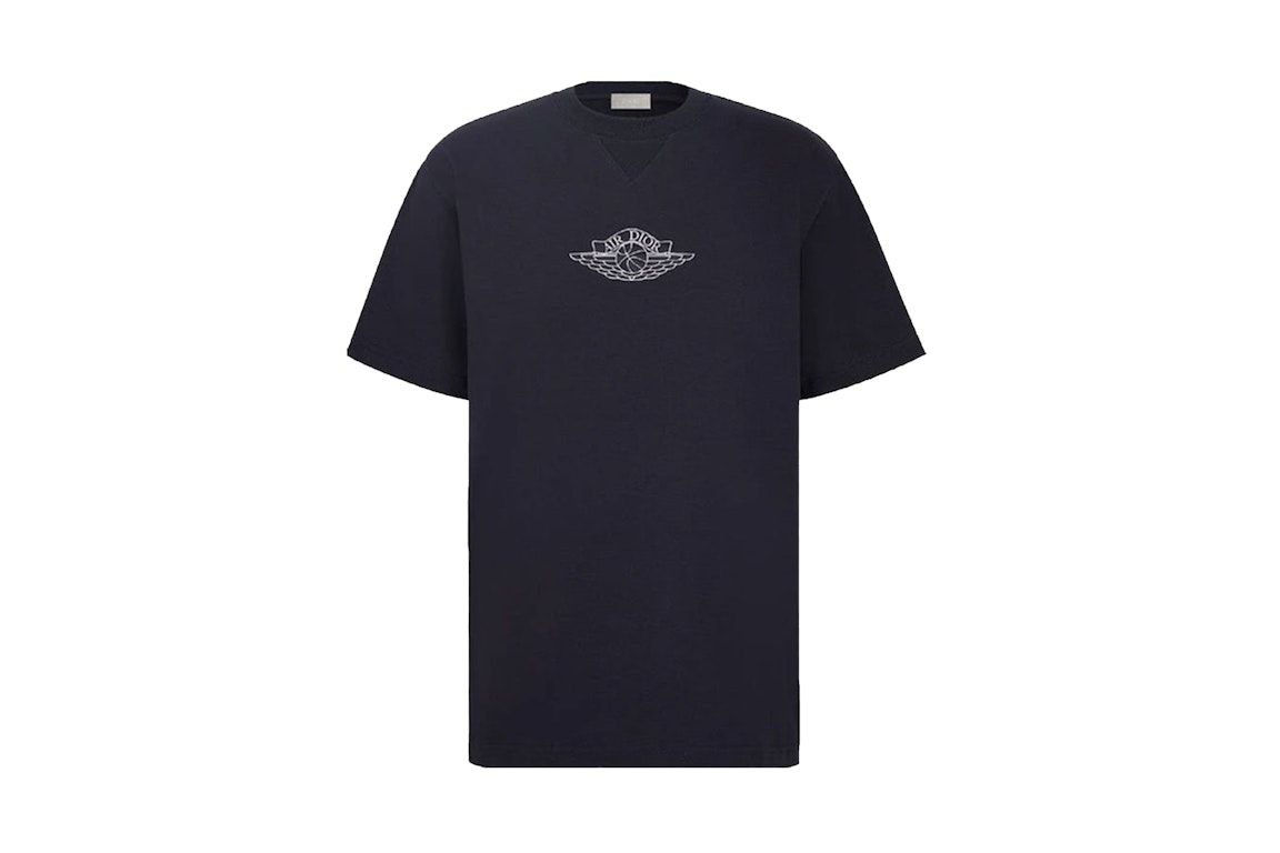 Pre-owned Dior X Jordan Wings T-shirt Navy