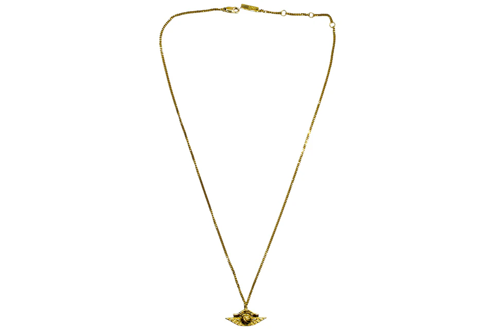Dior x Jordan Wings Pendant Necklace Gold
