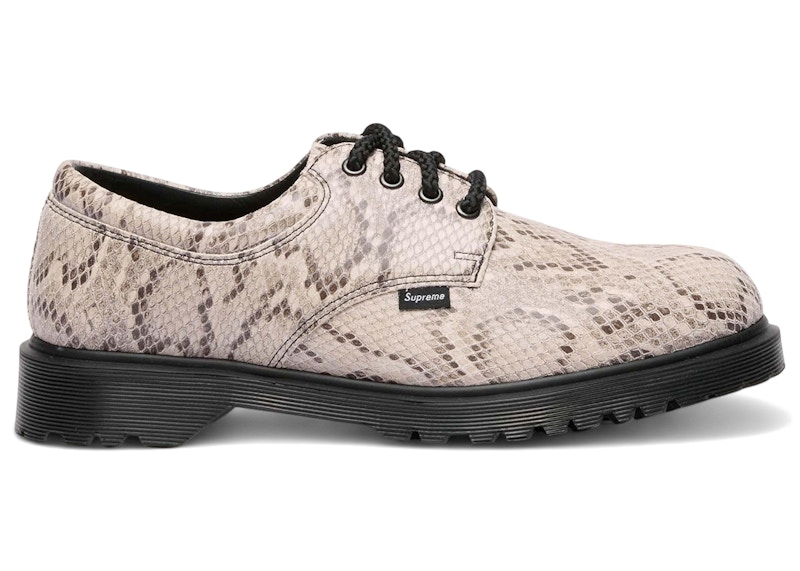Dr. Martens Postal Supreme 4-Eye Shoe Supreme Snakeskin メンズ