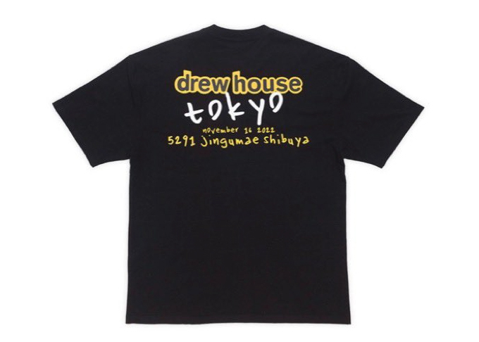 drew house Tokyo Pop Up Tシャツ BLACKXSShoulde