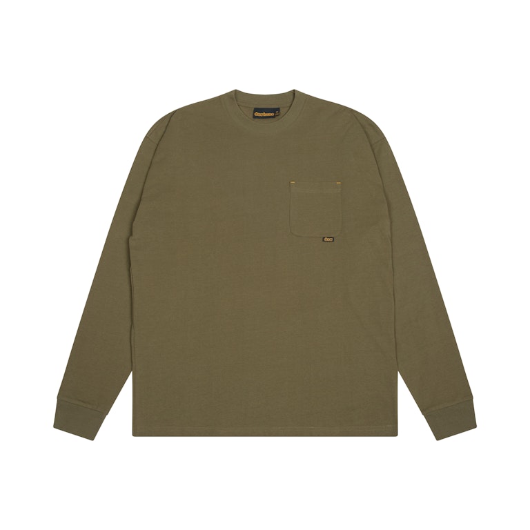 Pre-owned Drew House Basic L/s Pocket Tee Midnight Olive