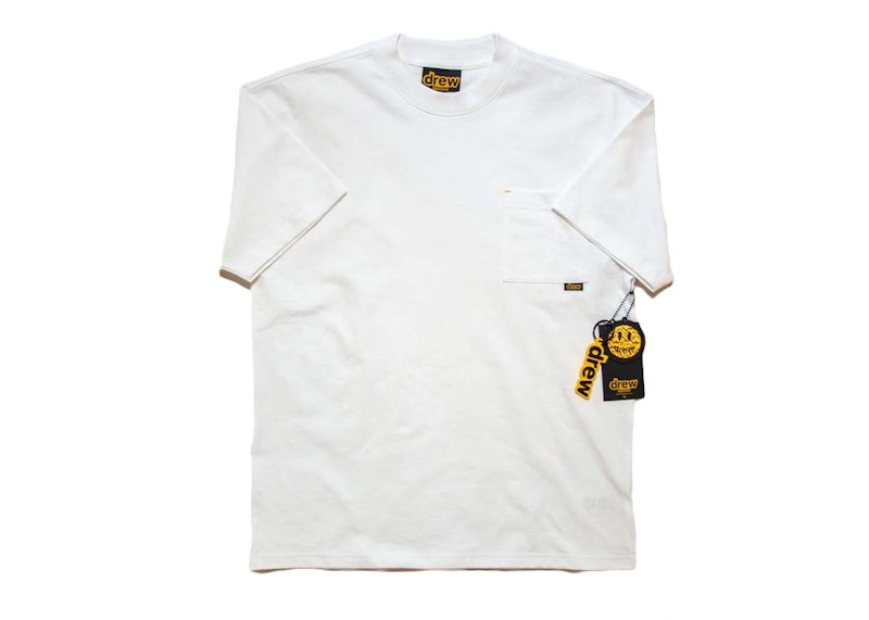 drew house basic ss pocket tee (SS21) white