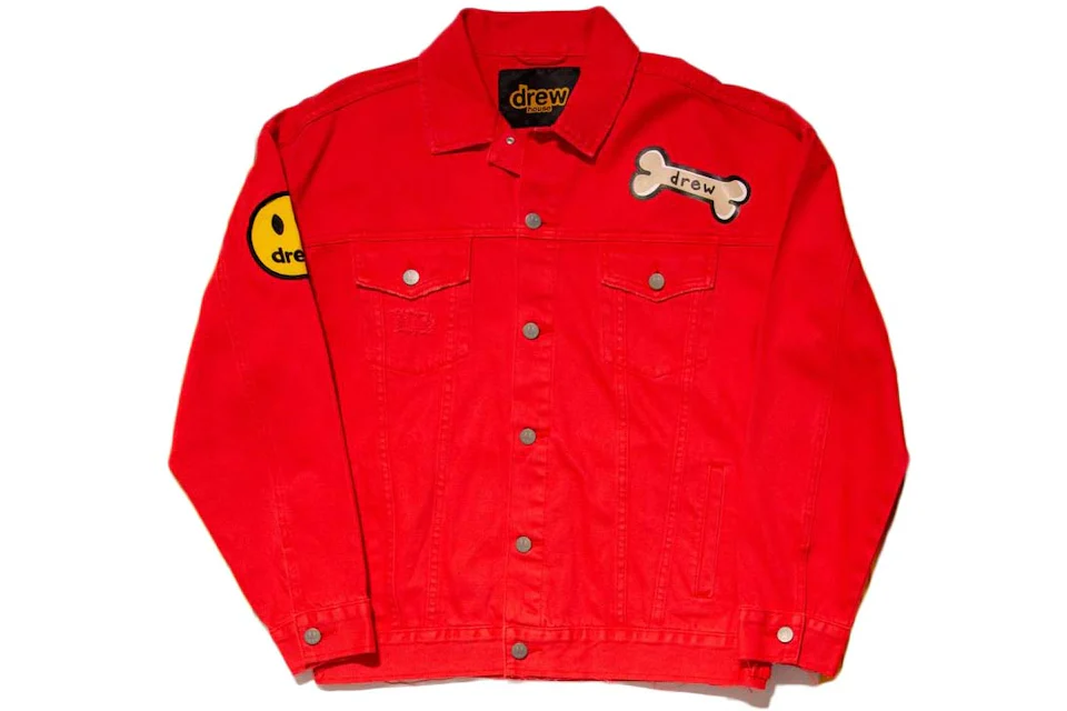 drew house buddy trucker jacket washed red