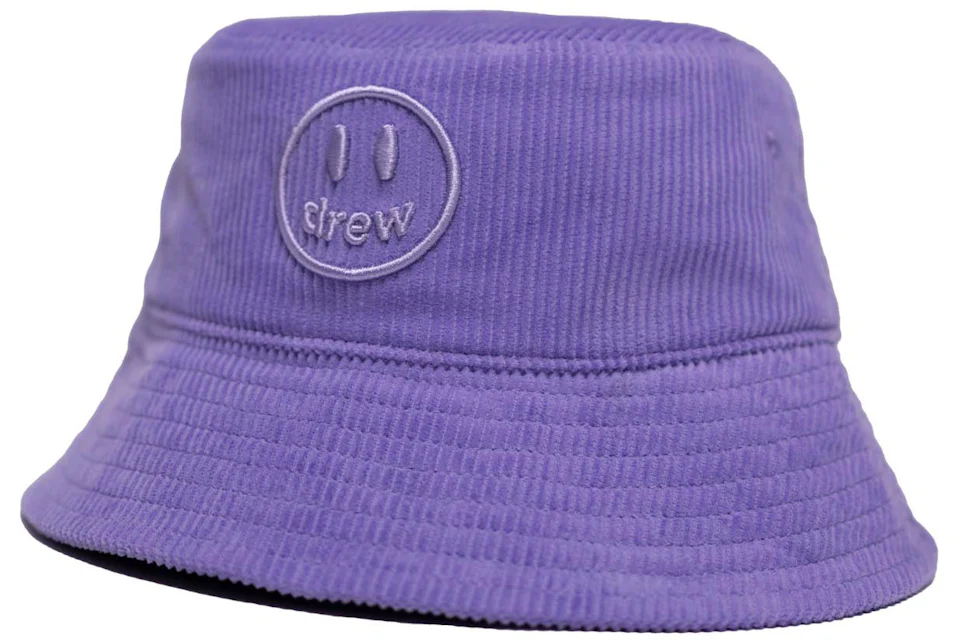 drew house corduroy bucket hat lavender