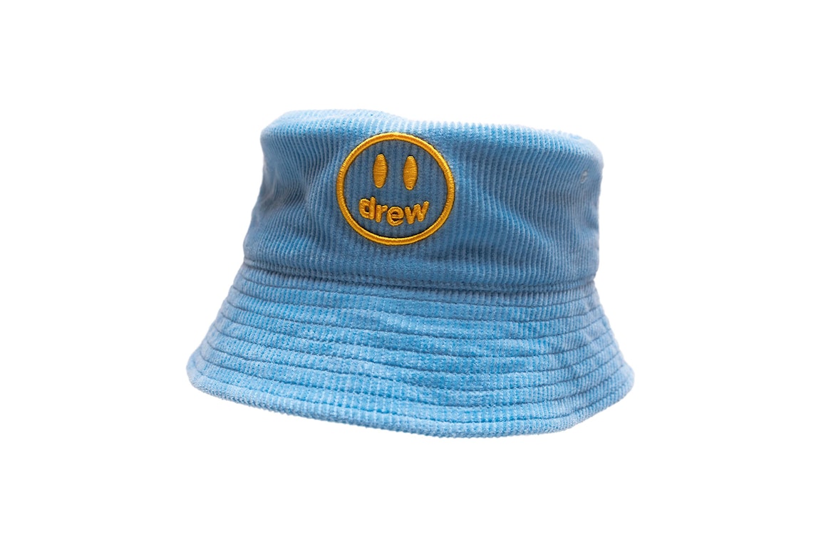 Pre-owned Drew House Corduroy Bucket Hat Pacific Blue