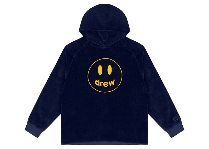 Drew house navy hoodie new arrivals