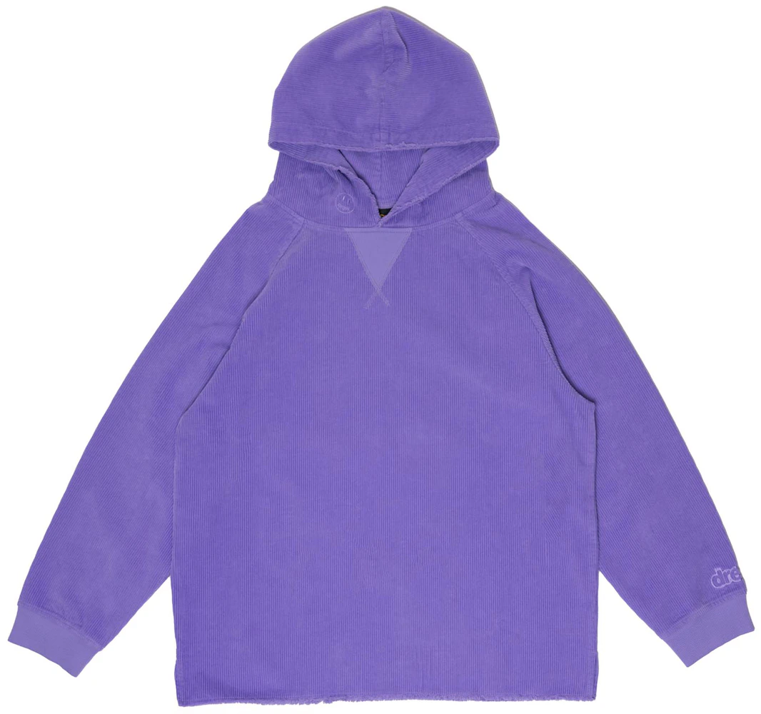 drew house corduroy hoodie lavender Men's - SS21 - US