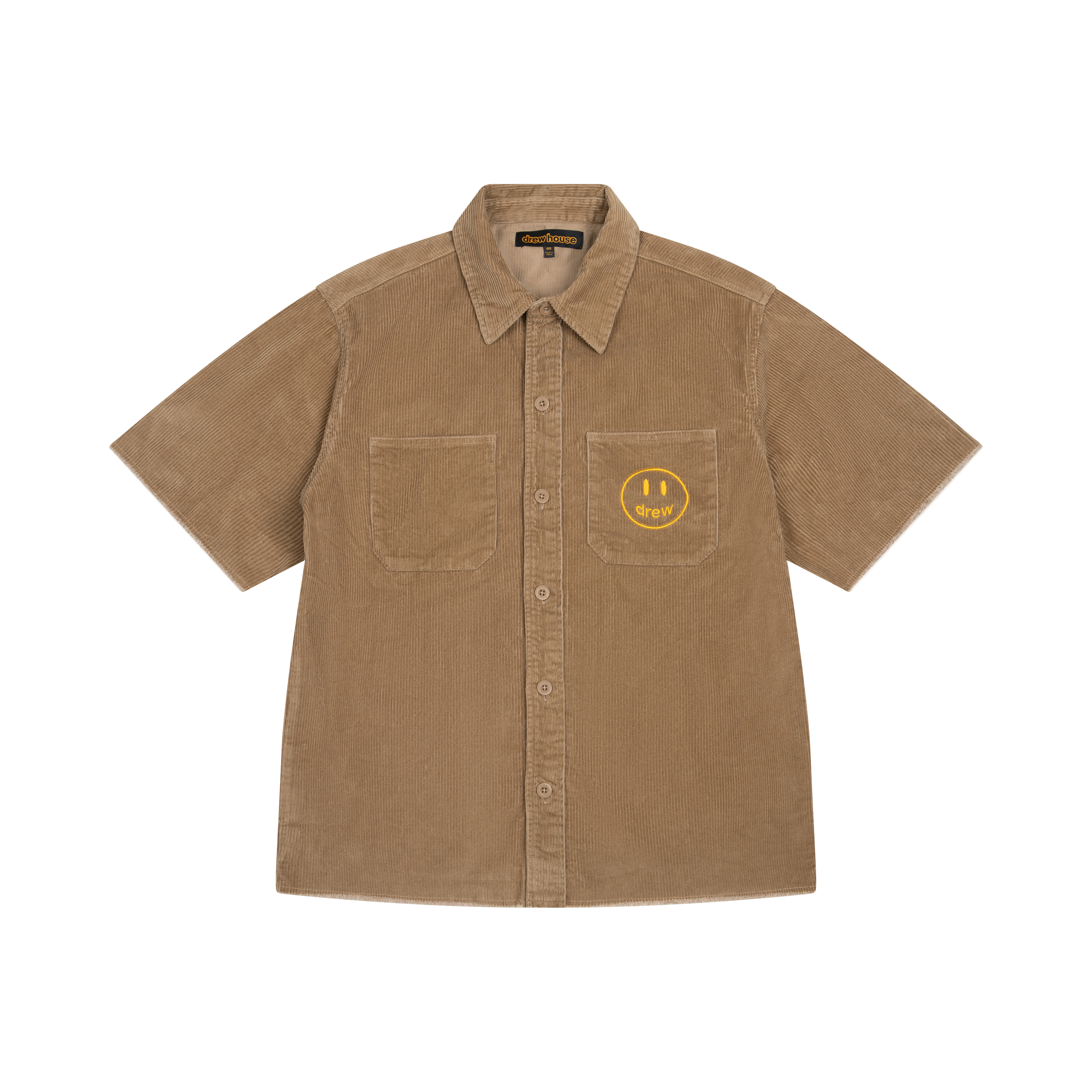 drew house corduroy ss shirt chaz brown - SS22 - US