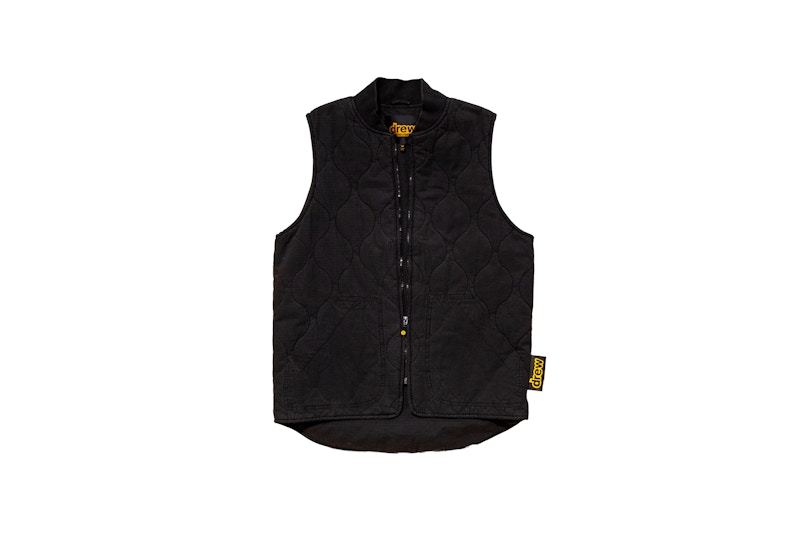 drew house cotton ripstop mascot vest black Men's - SS21 - US