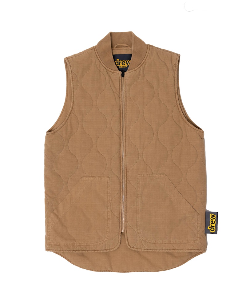 drew house cotton ripstop mascot vest chaz brown Men's