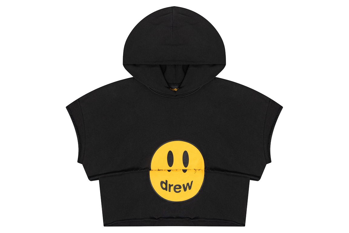 Pre-owned Drew House Cropped And Screwed Mascot Hoodie Black