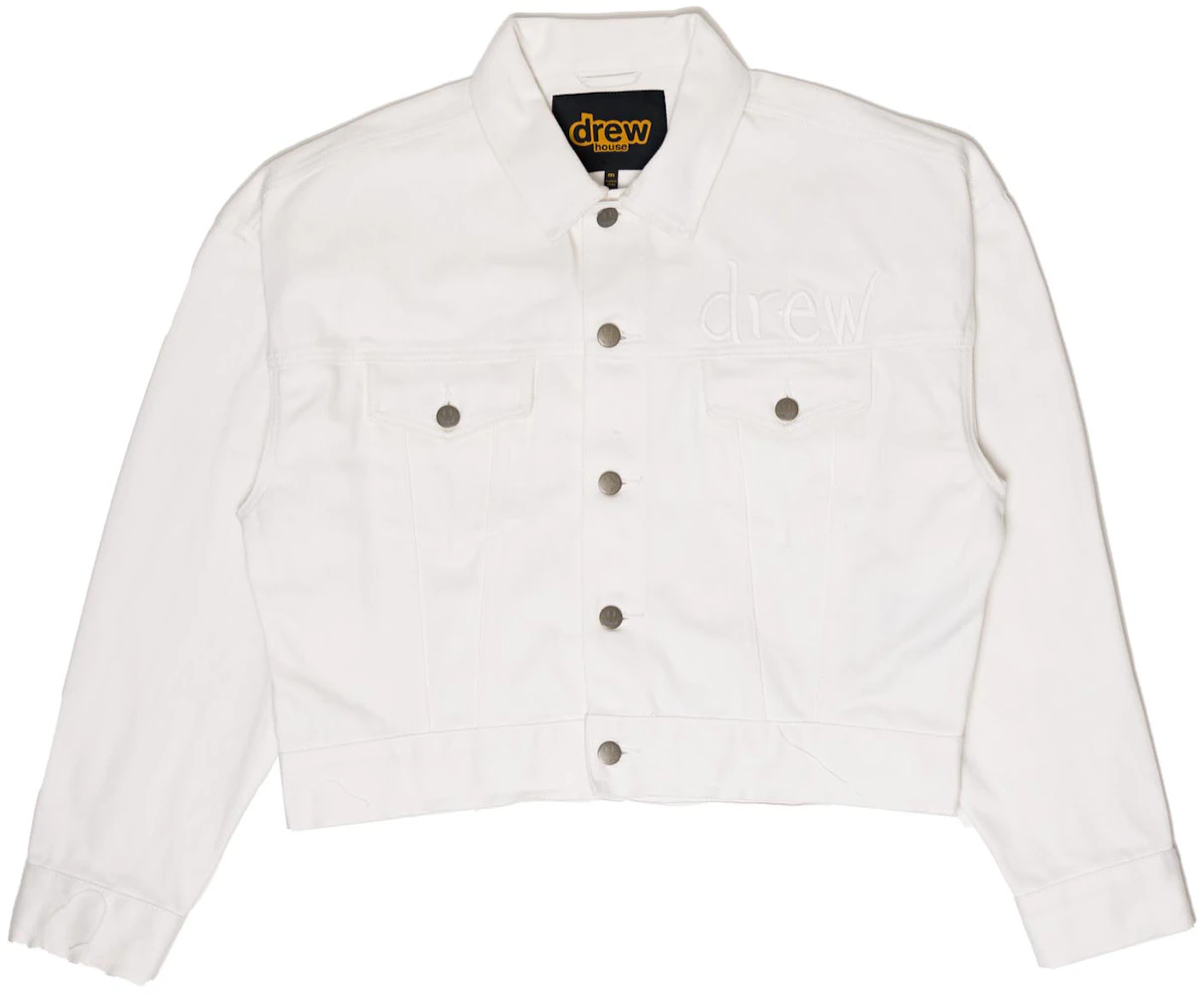 drew house cropped selvedge trucker jacket white Men's - SS21 - US