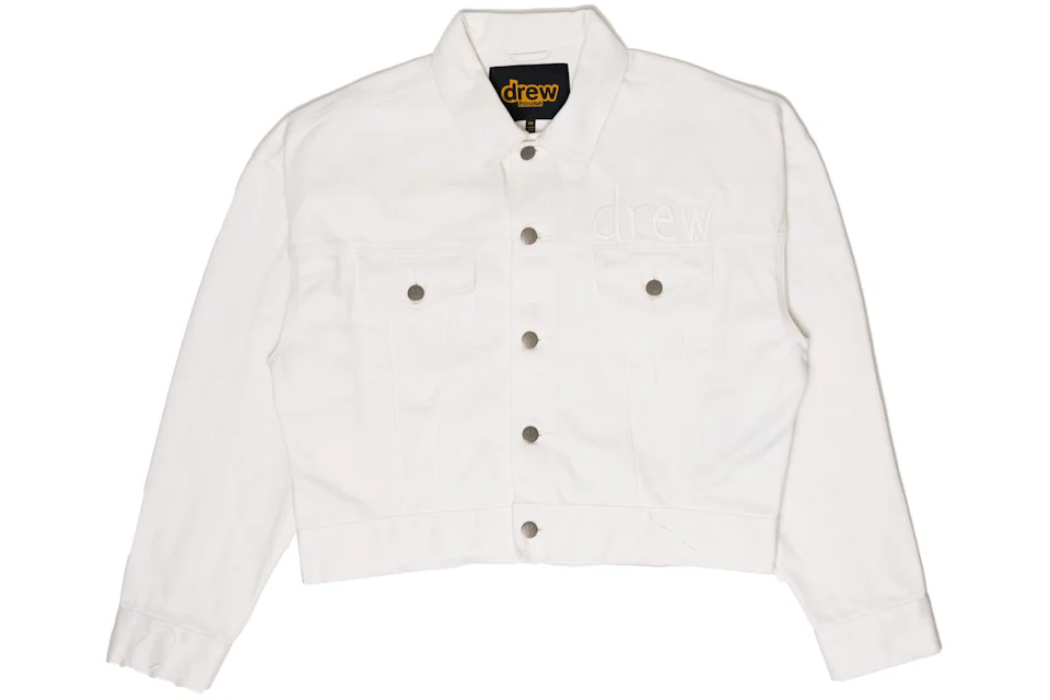 drew house cropped selvedge trucker jacket white Men's - SS21 - US