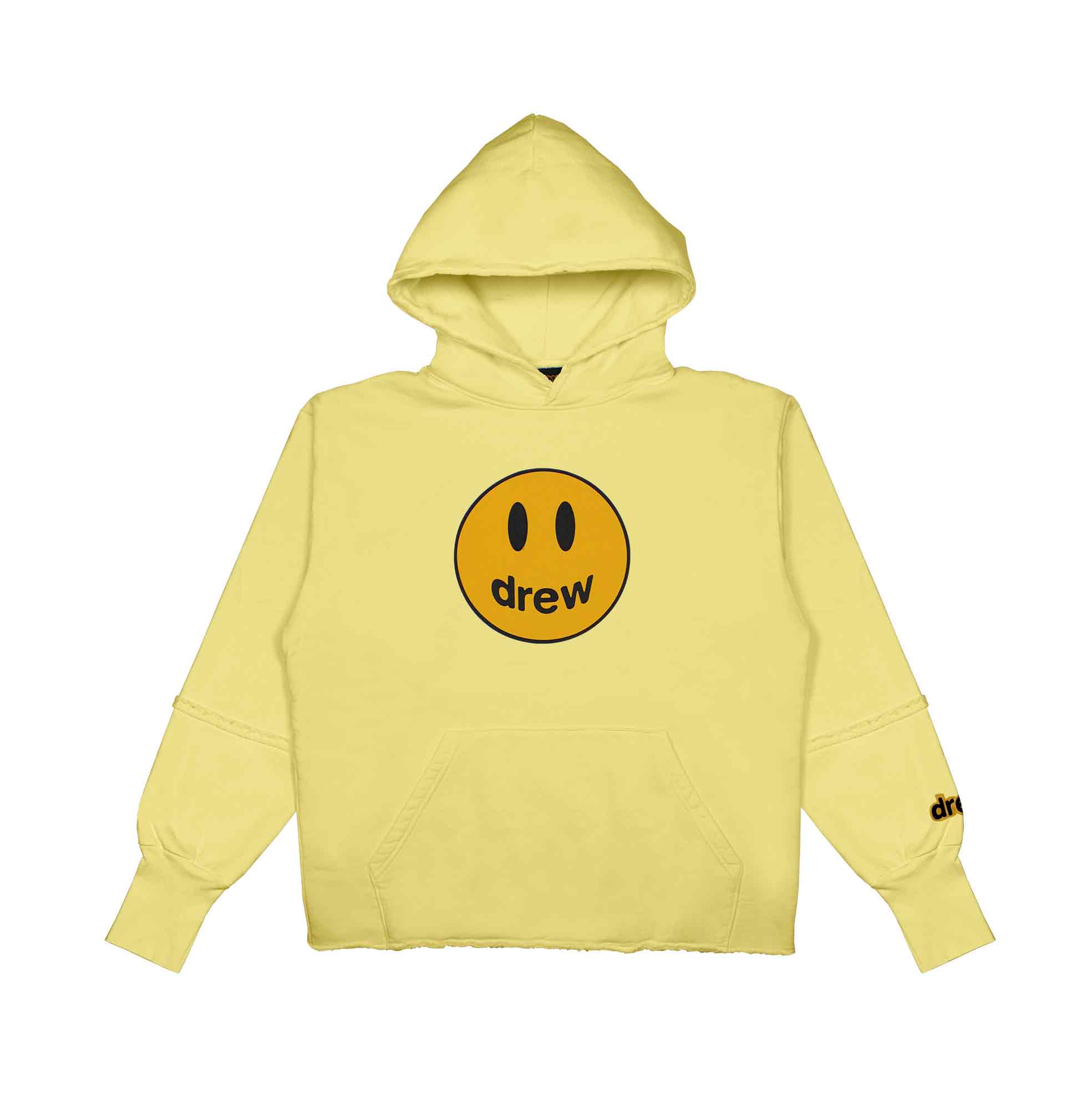 drew house deconstructed mascot hoodie light yellow Men's - SS21 - US