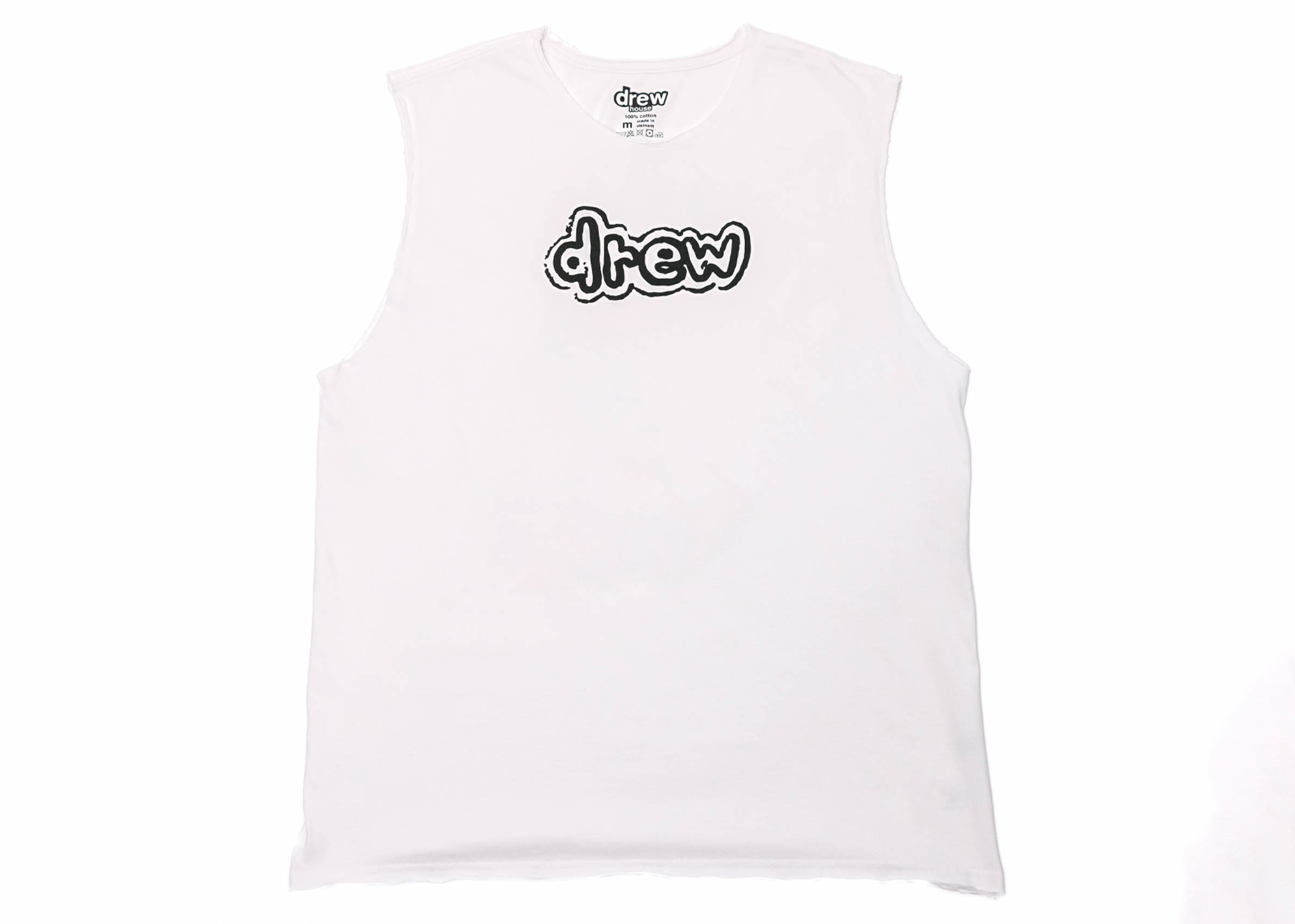 drew house drew sleeveless tee White-