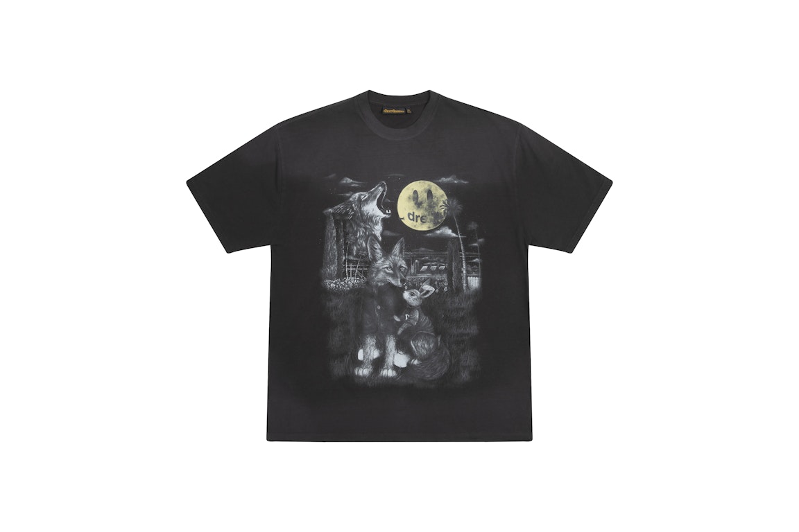 Pre-owned Drew House Full Moon Ss T-shirt Faded Black