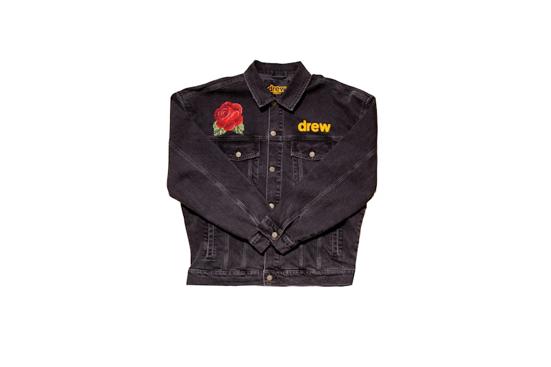 drew house hearty trucker jacket medium black wash Men's - SS21 - GB