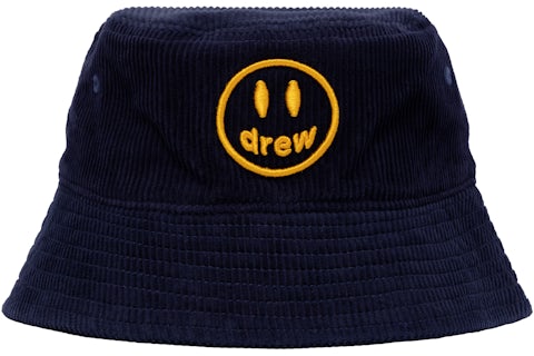 drew house mascot corduroy bucket hat dark navy FW22 US