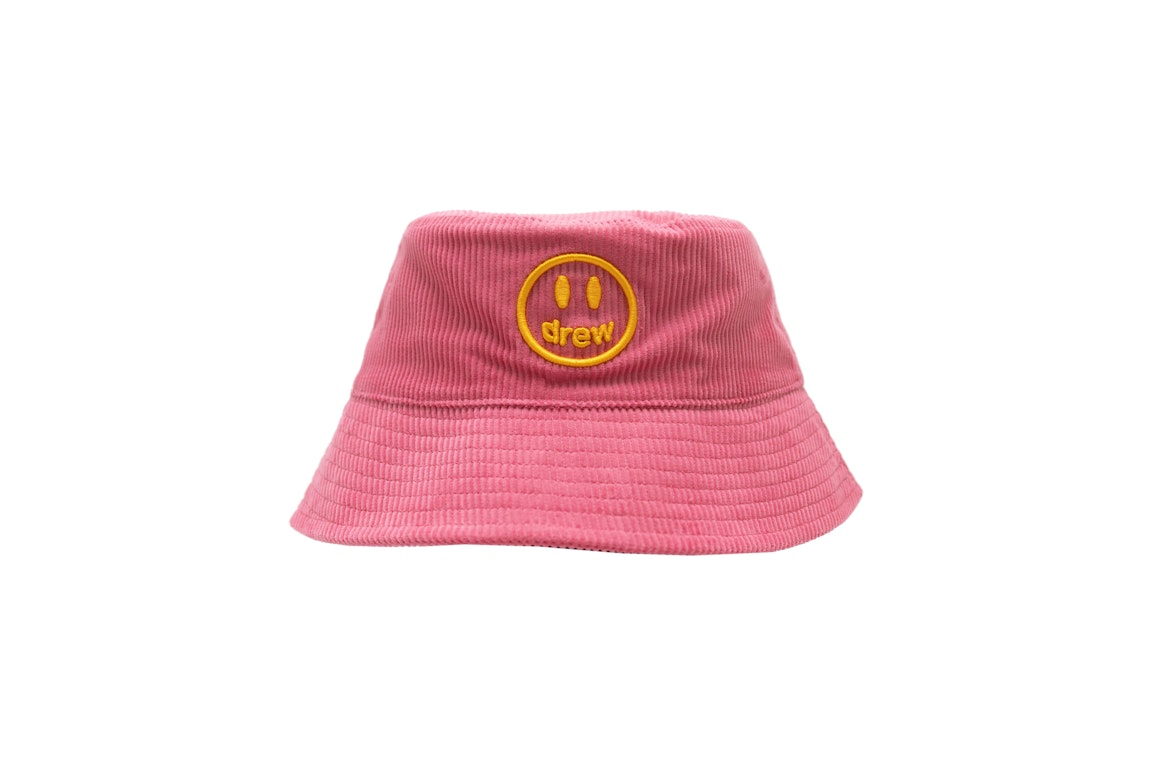 Pre-owned Drew House Mascot Corduroy Bucket Hat Hot Pink