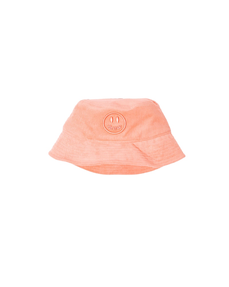 drew house mascot corduroy bucket hat peach - SS21 - US