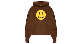 drew house mascot deconstructed hoodie brown