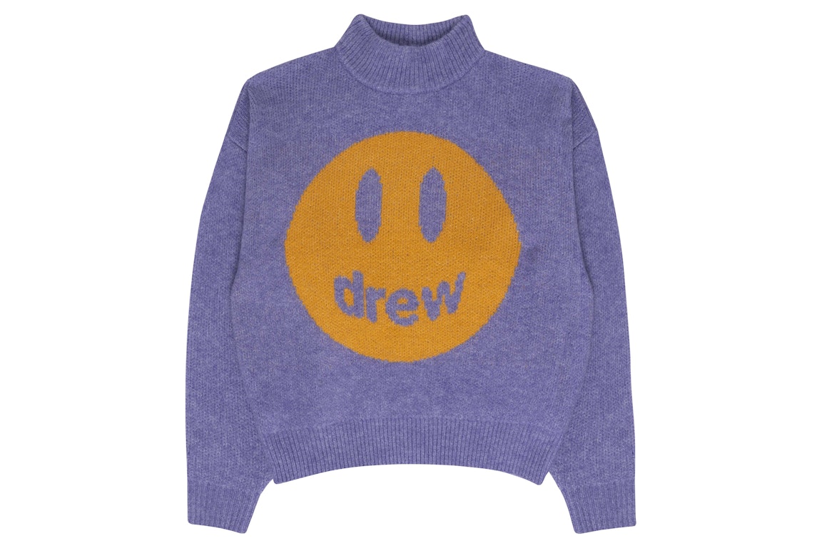 Pre-owned Drew House Mascot Funnel Neck Sweater Heather Amethyst