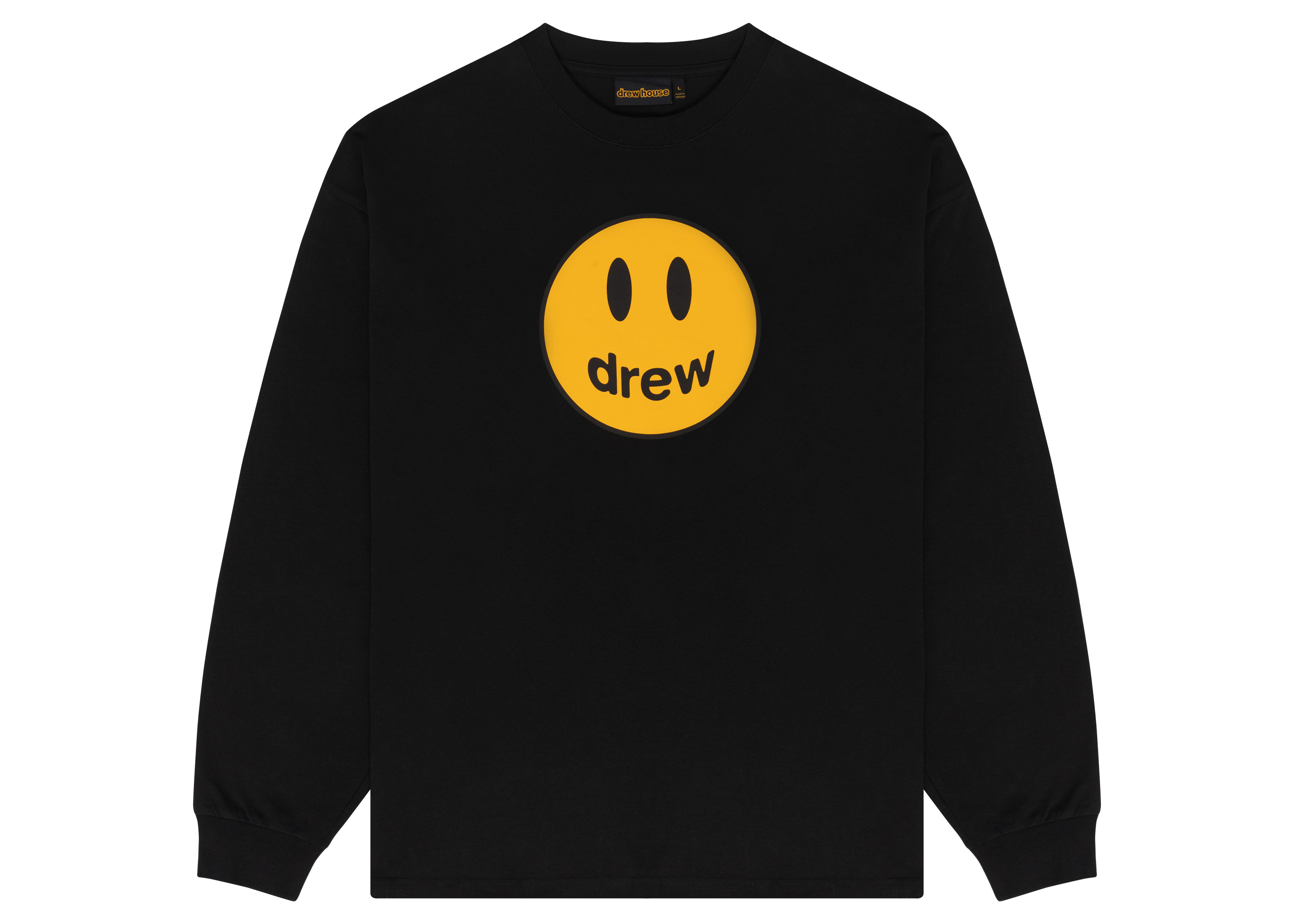 drew house mascot ls tee black Men's - FW22 - US