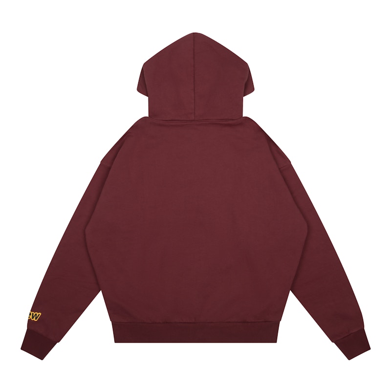 drew house mascot oversized oversized hoodie burgundy Men's - FW22 