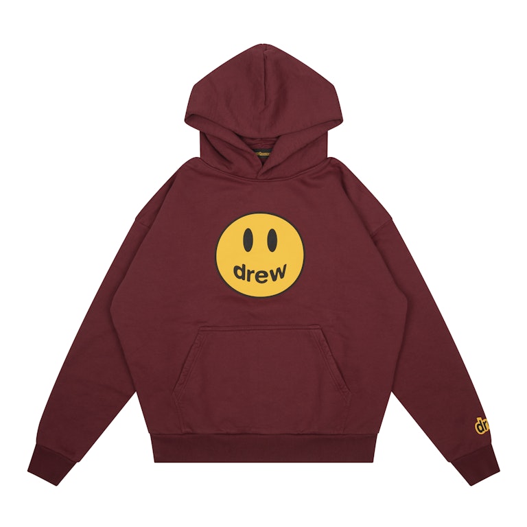 Pre-owned Drew House Mascot Oversized Oversized Hoodie Burgundy