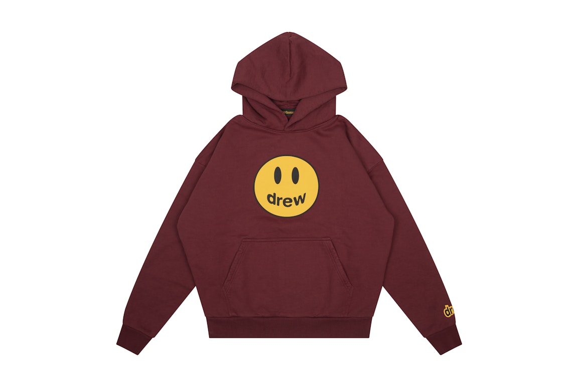 Pre-owned Drew House Mascot Oversized Oversized Hoodie Burgundy