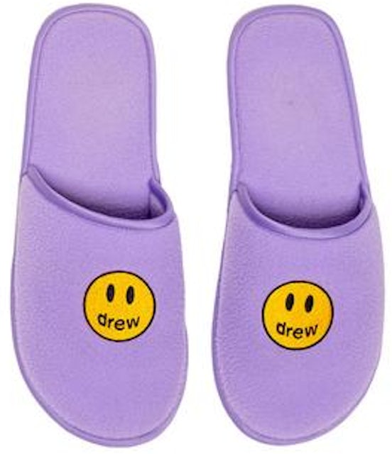 NEW Drew House Lavender Mascot Slippers Justin Bieber