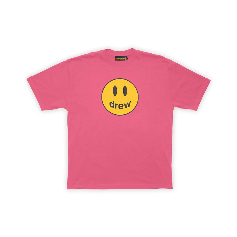 drew house mascot ss tee hot pink Men's - SS22 - US