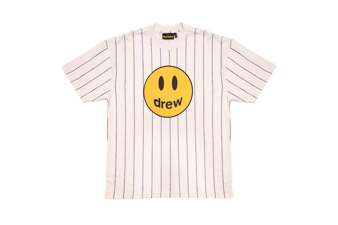 Pre-owned Drew House Mascot Ss Tee Navy Pinstripe