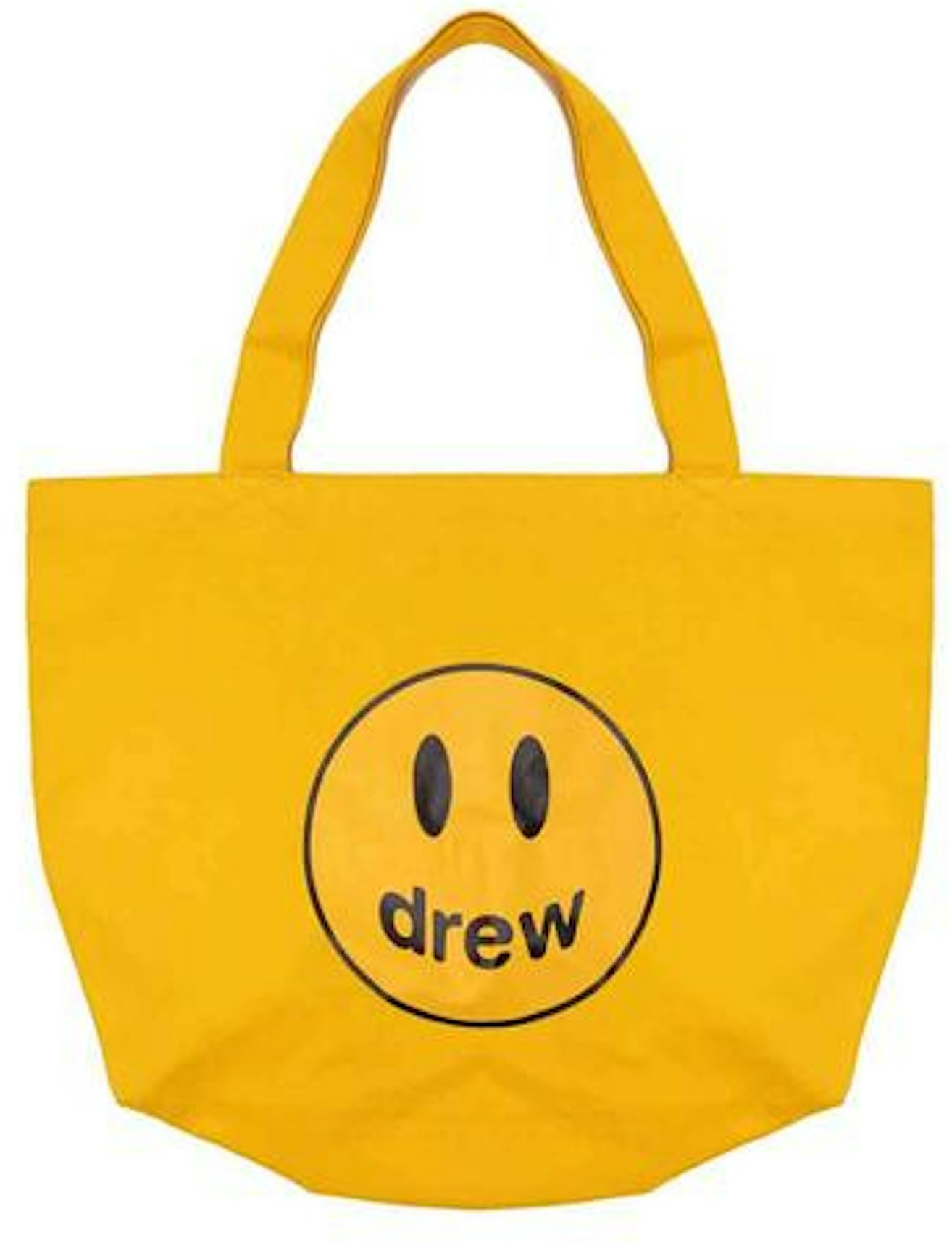 NWT Drew House Smiley Face Slippers Yellow Black Men S/M Justin Bieber  AUTHENTIC
