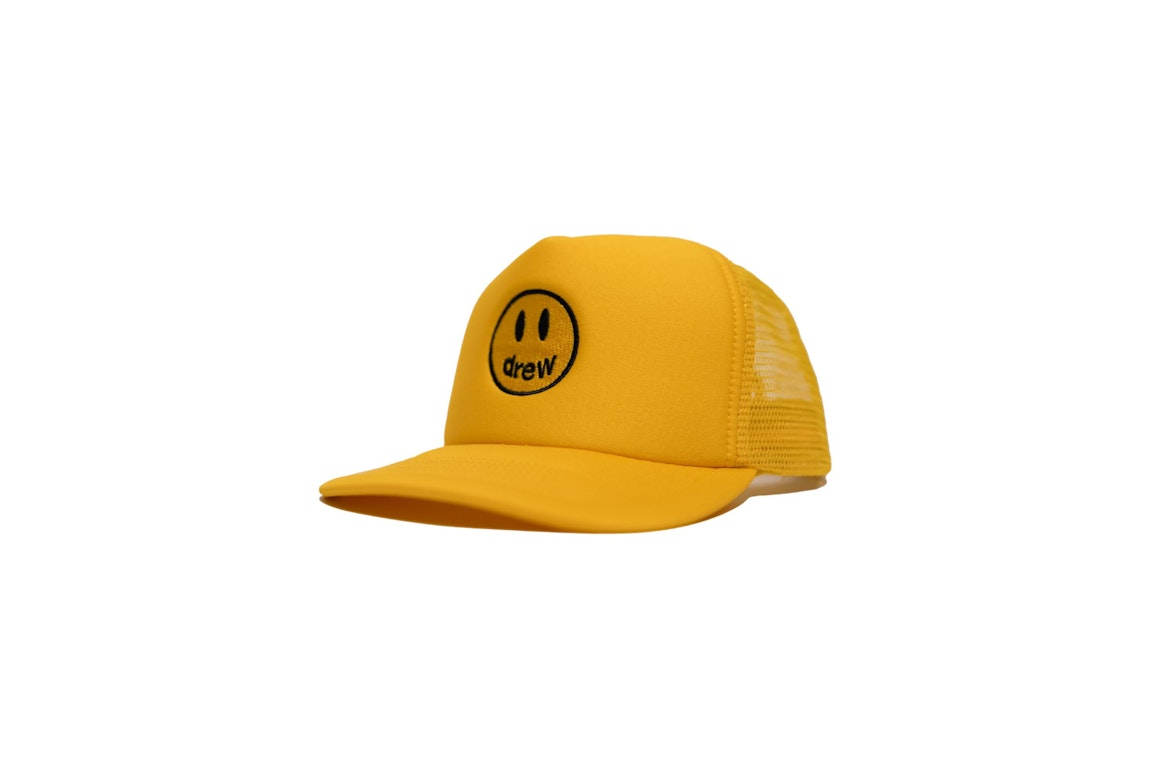 Pre-owned Drew House Mascot Trucker Hat Golden Yellow