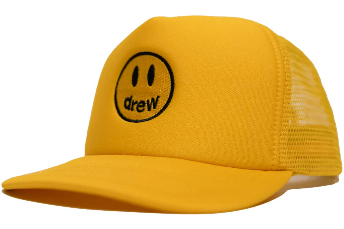 drew house mascot trucker hat golden yellow