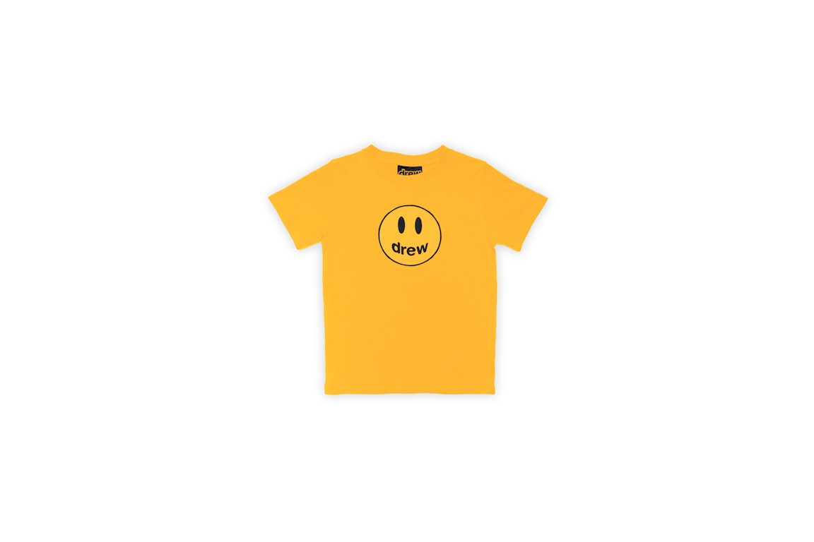 Pre-owned Drew House Mini-drew Mascot T-shirt Golden Yellow