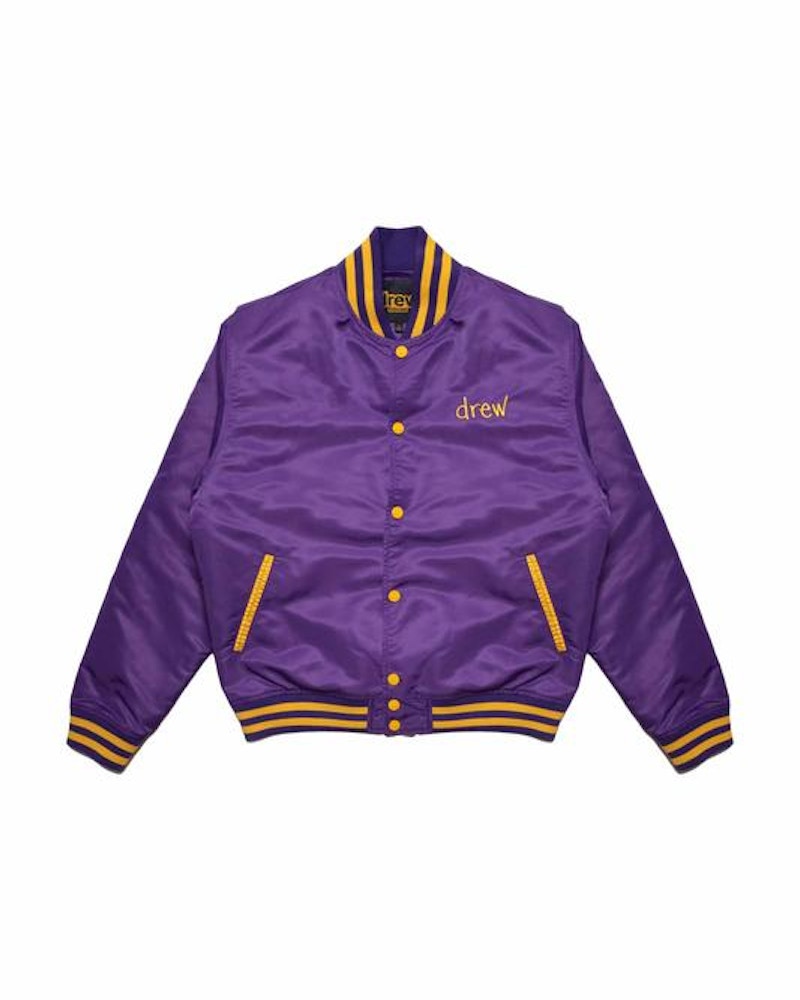 drew house nylon twill varsity jacket violet Men's - FW21 - US