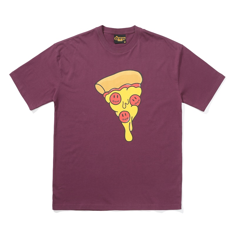 Pre-owned Drew House Men's  Pizza T-shirt In Berry
