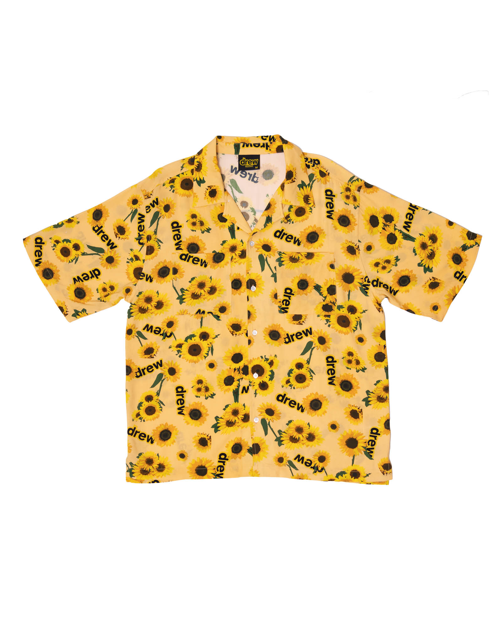 drew house rayon camp shirt secret sunflower Men's - SS21 - US