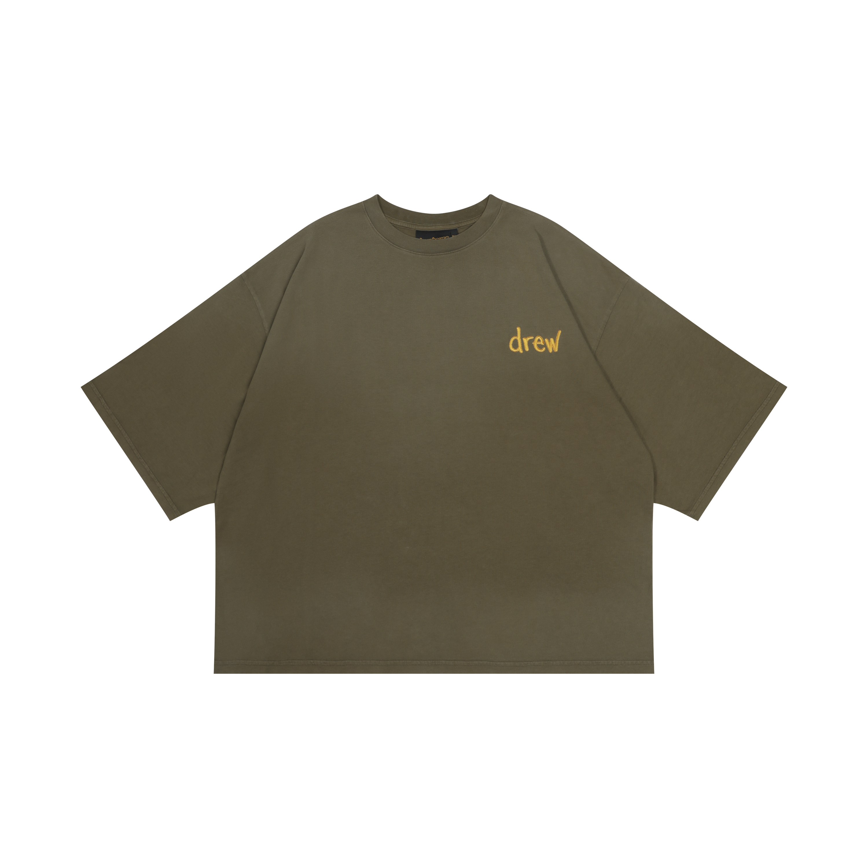 drew house scribble boxy ss tee faded olive Herren - FW22 - DE