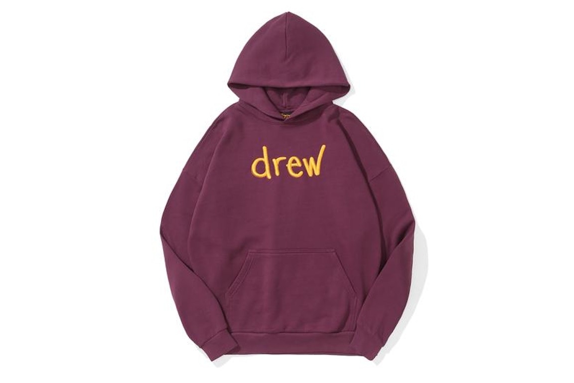 Pre-owned Drew House Scribble Embroidery Hoodie Berry