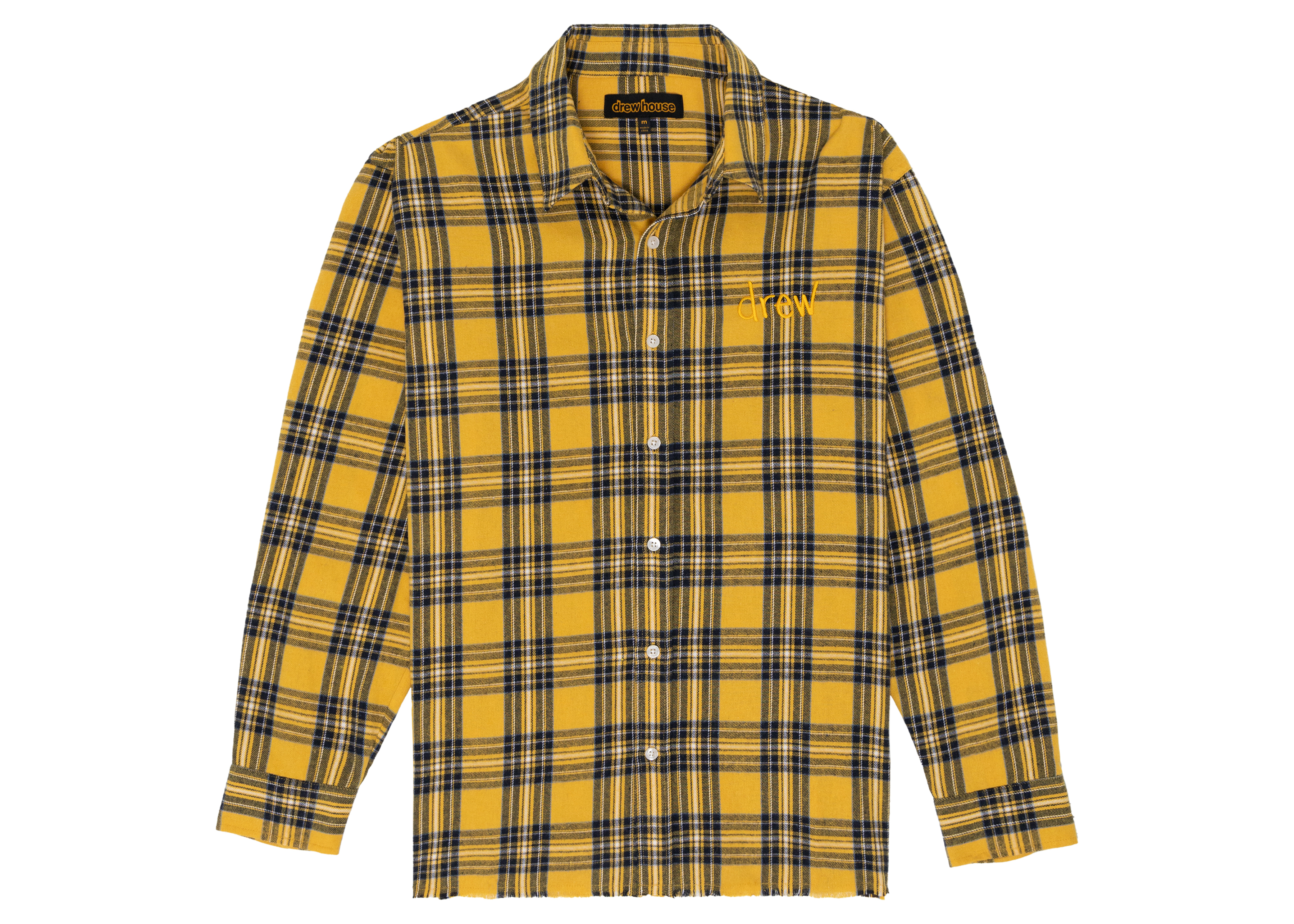 drew house scribble ls button up core plaid - FW22 - US