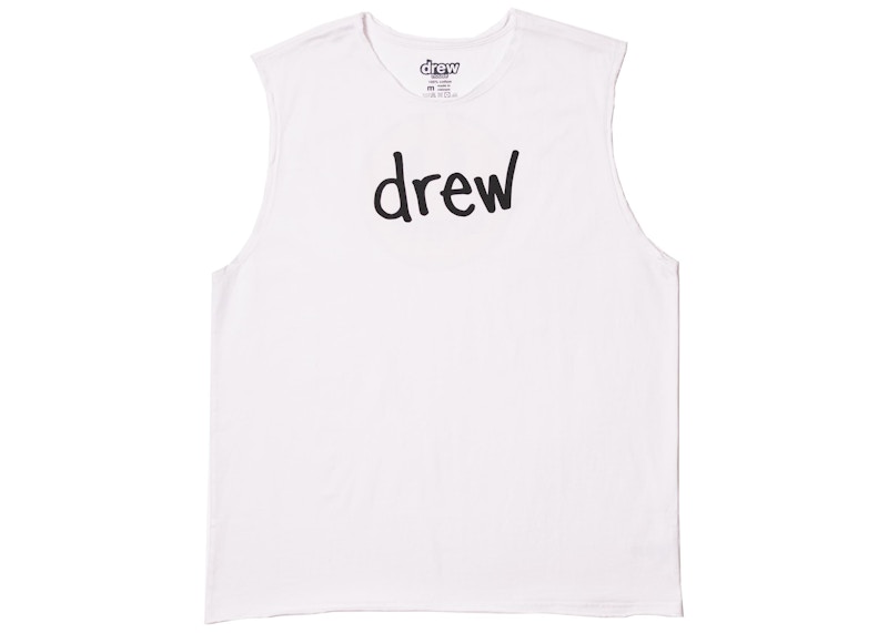 drew house scribble mascot sleveless tee white Men's - SS21 - US