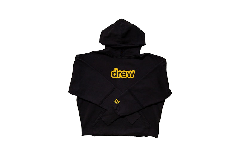 drew house secret deconstructed hoodie black Men's - SS21 - US