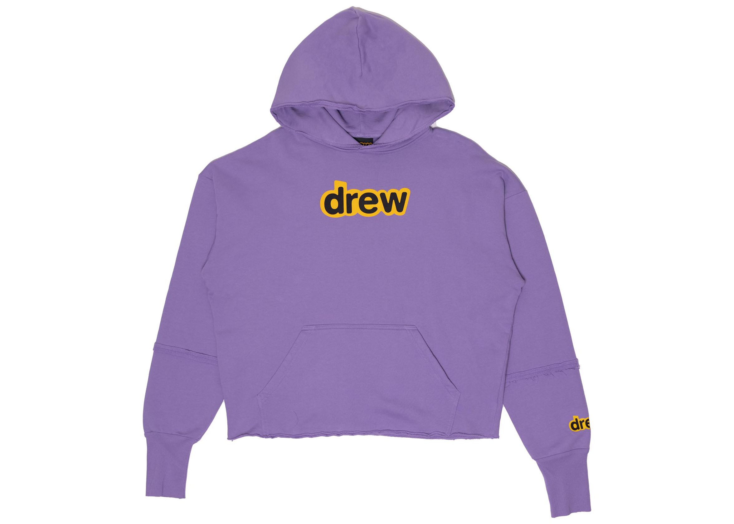 drew house secret deconstructed hoodie lavender
