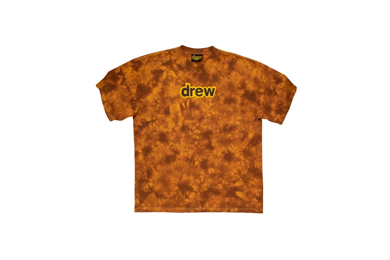 brown tie dye shirt