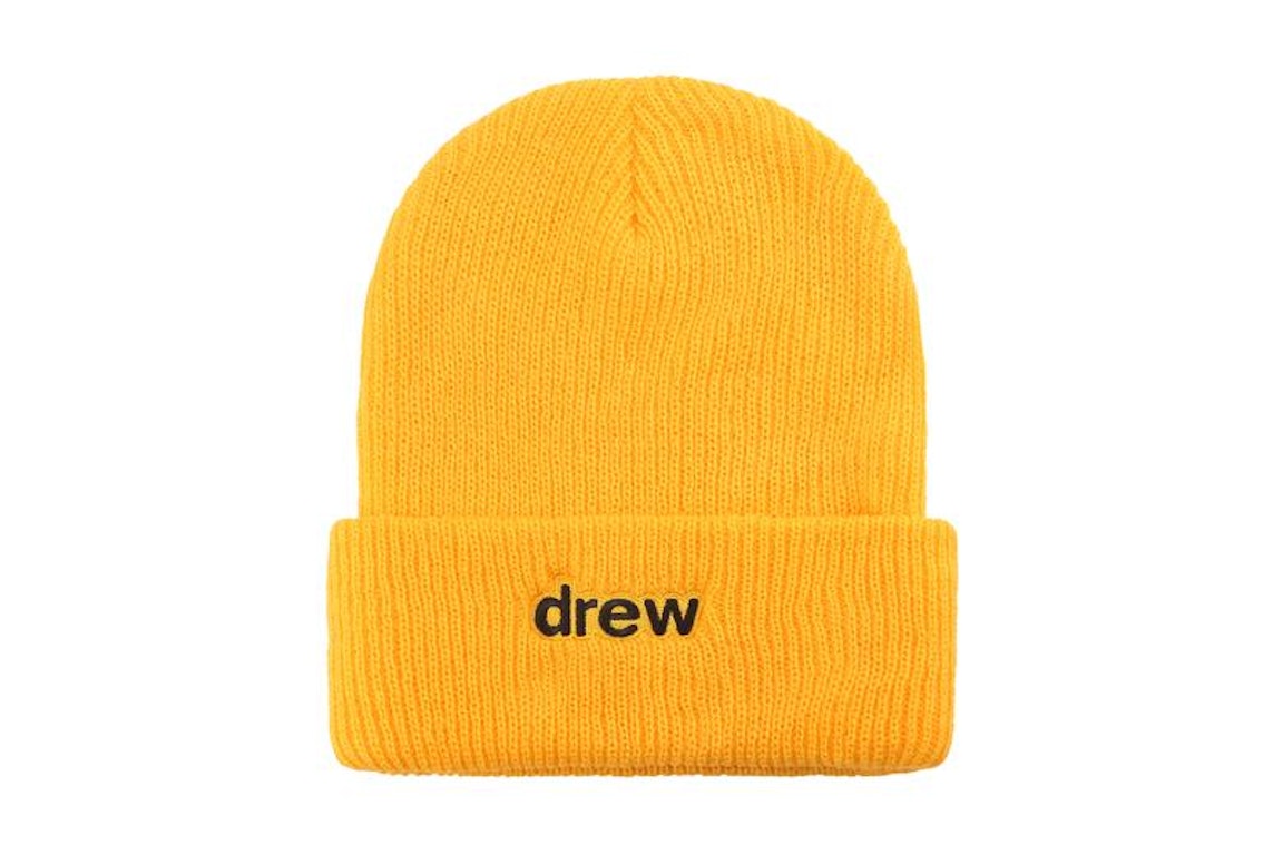 Pre-owned Drew House Secret Waffle Beanie Golden Yellow
