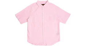 drew house seersucker ss shirt seersucker pink