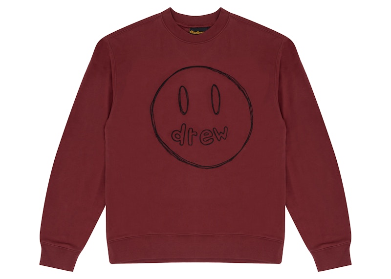 drew house sketch mascot crewneck burgundy Men's - FW22 - US